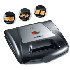 SEVERIN - Sandwichera Waflera 3 en 1 - SA 2968
