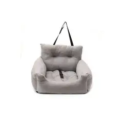 QUE PATAS PET SHOP - Sofá Copiloto Cómodo para Mascotas Gris