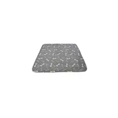 QUE PATAS PET SHOP - Mat Impermeable para Mascotas Gris talla M