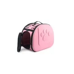 QUE PATAS PET SHOP - Maletín Transportador Huella Rosado