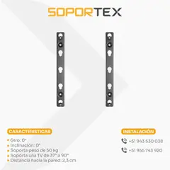 SOPORTEX - Rack Fijo SP-3775 para TV de 37 a 70 pulgadas