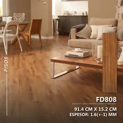 GENERICO - Piso laminado pvc autoadhesivo Fd821 - cubre 5m2 Decokasa