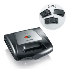 SEVERIN - Sandwichera 3 en 1