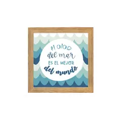 CASA PIZARRO - Cuadro EL OLOR DEL MAR 17x17cm