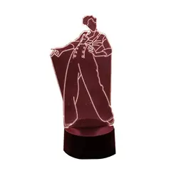 MEGAOFFICE - LAMPARA LED 3D HARRY FINE LINE RED