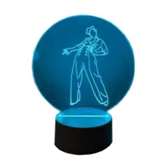 MEGAOFFICE - LAMPARA LED 3D HARRY FINE LINE BLUE