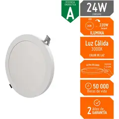 GZ LIGHTING - Panel led r.slim 2 en 1 24w luz calida