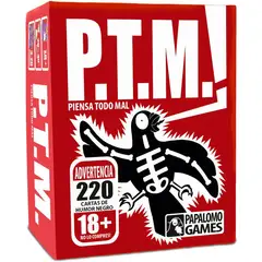 PAPALOMO GAMES - Juego de cartas PTM - Piensa Todo Mal