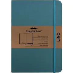 MOUSTACHINE - Libreta Classic lino Verde Agua Mediano