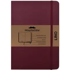 MOUSTACHINE - Libreta Classic Lino Vino Mediano A5