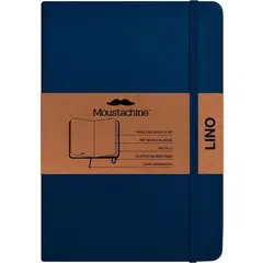 MOUSTACHINE - Libreta Classic Lino Azul Mediano