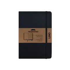 MOUSTACHINE - Libreta Classic Lino Negro Pocket A6