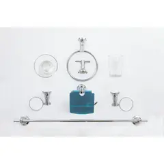 METALHSA - Set de accesorios para baño 6 piezas