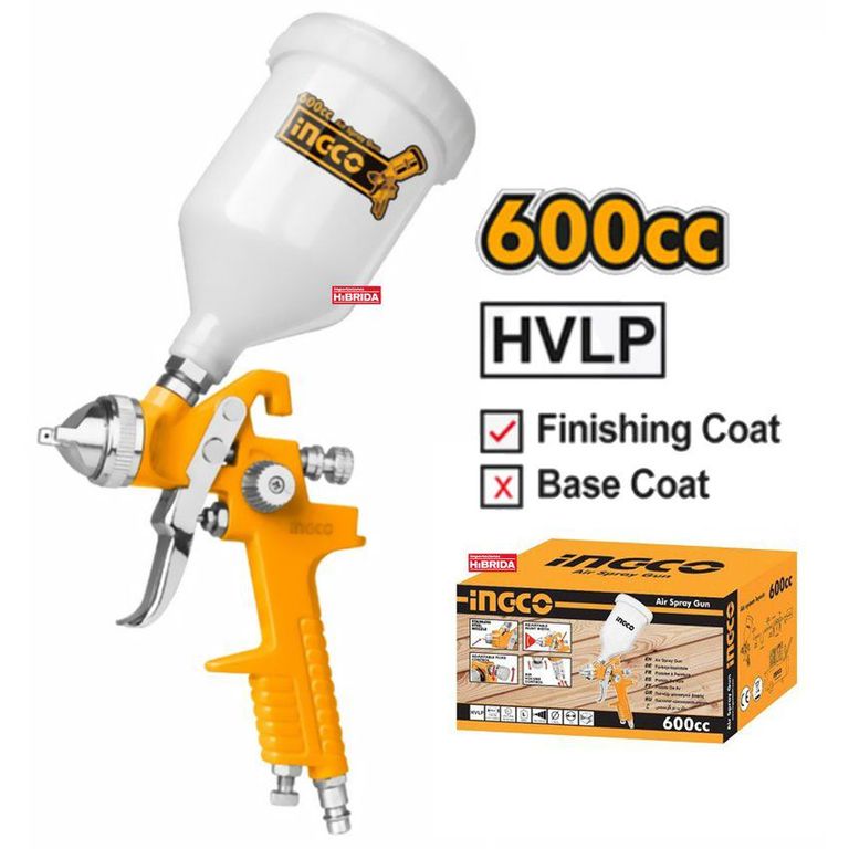 PISTOLA DE PINTAR GRAVEDAD 14MM CON VASO DE PLÃSTICO INGCO - ASG1061
