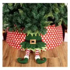 GENERICO - Falda de Árbol de Navidad de Duende de 77 cm