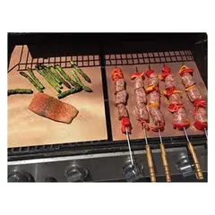 GENERICO - Set Parrillero Grill Matt 2pc Parrillas y Cocina Color Cobre