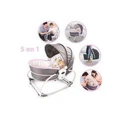 GENERICO - Mp-silla mecedora moisés 5 en 1 rojo