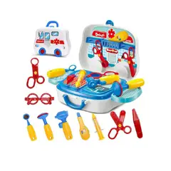 GENERICO - Juego de Doctor en maleta Ambulancia de 14 piezas