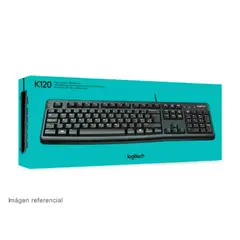 LOGITECH - Teclado K120 usb sp Black