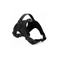 QUE PATAS PET SHOP - Arnés para Perros Grandes Resistente Negro Talla M