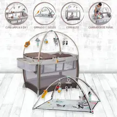 TINY LOVE - Cuna Corral 6 en 1 "HERE I GROW" Gray