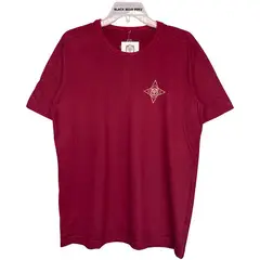 BLACK BEAR - Polo geometric para hombre - guinda