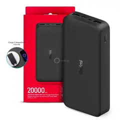 XIAOMI - Power Bank Redmi 20000mha 18W Carga Rápida - NEGRO