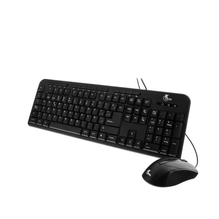 Dúo de Mouse y Teclado Multimedia en Español Cableado -XTK-301S