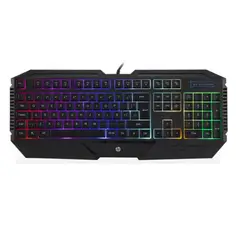 HP - Teclado Gaming K110 Retroiluminacion Rainbow Cableado USB - 7JH31AA