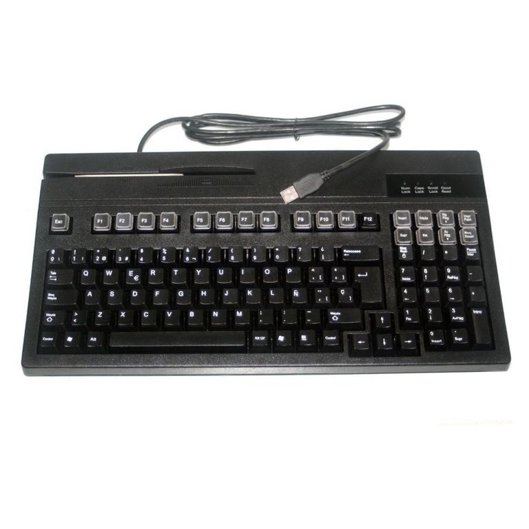Teclado con Lector de Banda PS2 Track I y II K2714SU-B