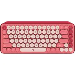LOGITECH - Teclado POP Keys Mecánico Wireless Español Rosa 920-010715