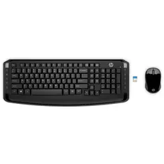 HP - Kit 300 Teclado y Mouse Inalámbricos Nano Receptor Latam - 3ML04AA