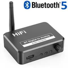 GENERICO - Convertidor Audio Digital a Análogo Adaptador Bluetooth Usb Mp3