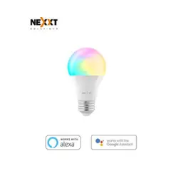 NEXXT SOLUTIONS - Foco LED inteligente Wi-Fi Multicolor - Nexxt
