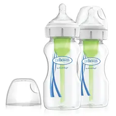 DR BROWNS - Set x2 Biberones Boca Ancha Polipropileno 9oz
