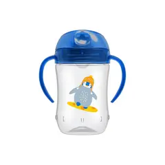 DR BROWNS - Vaso de niño de Boquilla Suave con Asas Azul 9oz270ml