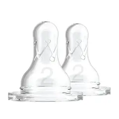 DR BROWNS - Setx2 tetina de silicona nivel 2 Boca Estrecha