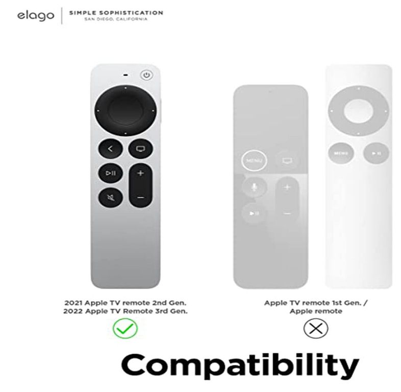 Funda R1 Compatible Con Apple TV Siri Remote 2021 Tecnología Magnética