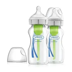 DR BROWNS - Set x2 Biberones Boca Ancha Vidrio 9oz