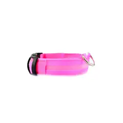 QUE PATAS PET SHOP - Collar Led para Mascota Rosado L