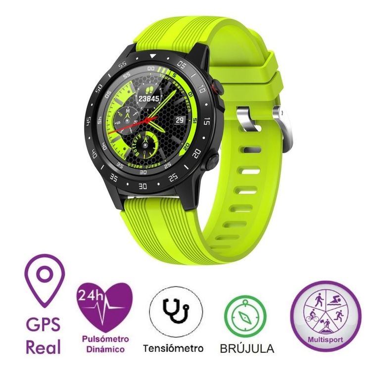 SMARTWATCH MULTISPORT GPS LIME