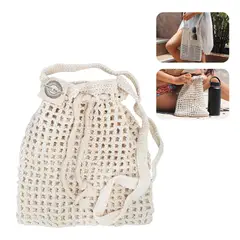 BAMBOO BALANCE - Bolsa de Malla Tejida a Crochet