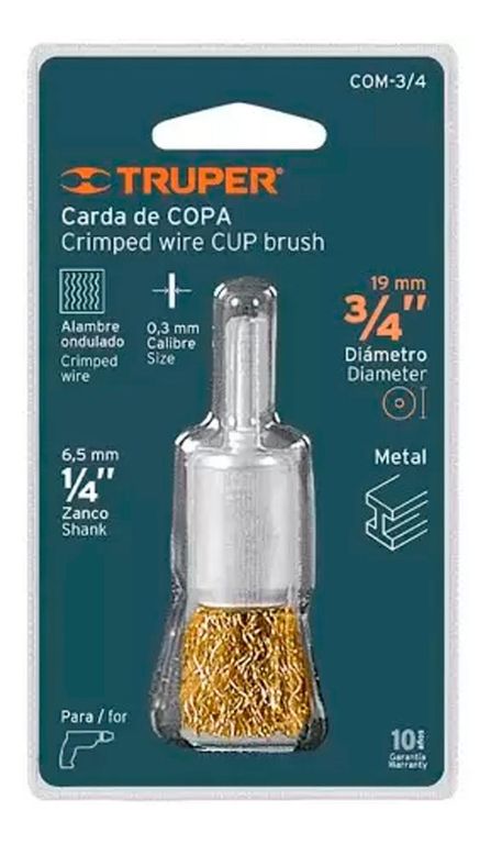Escobilla Copa 3/4 C/vástago 11593