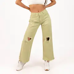 COTTON'S JEANS - Pantalón Campana Mujer Cottons Jeans Isabela Rosa bebe