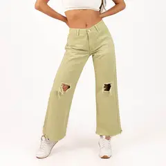 COTTON'S JEANS - Pantalón Campana Mujer Cottons Jeans Isabela Rosa bebe