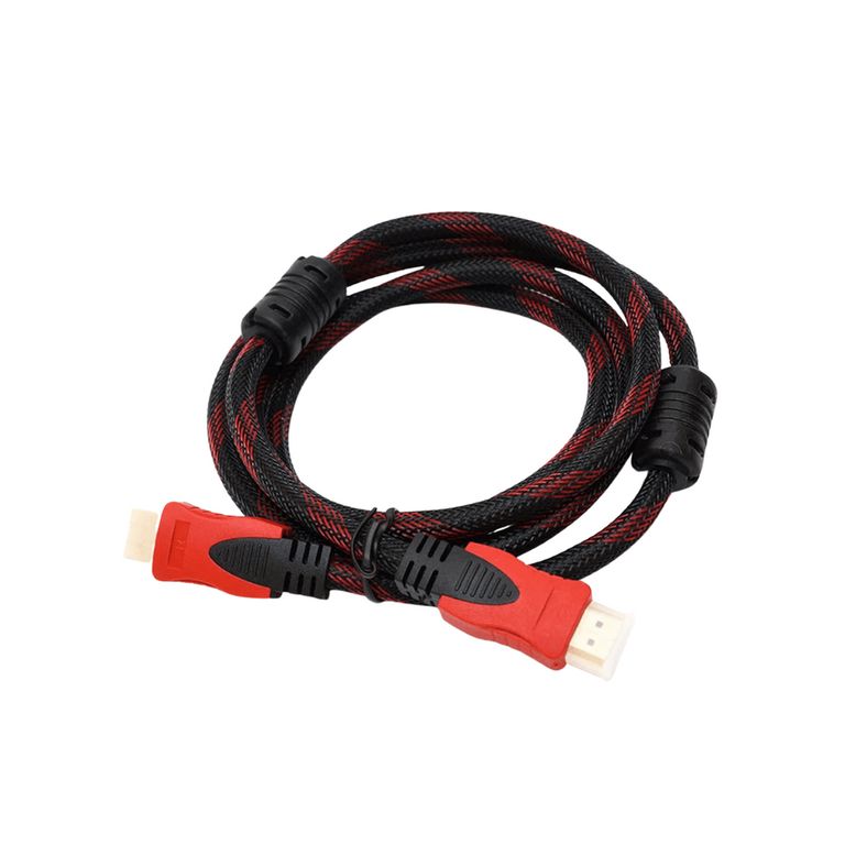 Cable HDMI - HDMI 1,5 Metros Trenzado Con Doble Filtro Full HD 3D V14