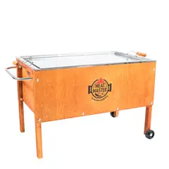 MEAT MASTER - Caja China Inoxidable Grande Con Parrilla Inox