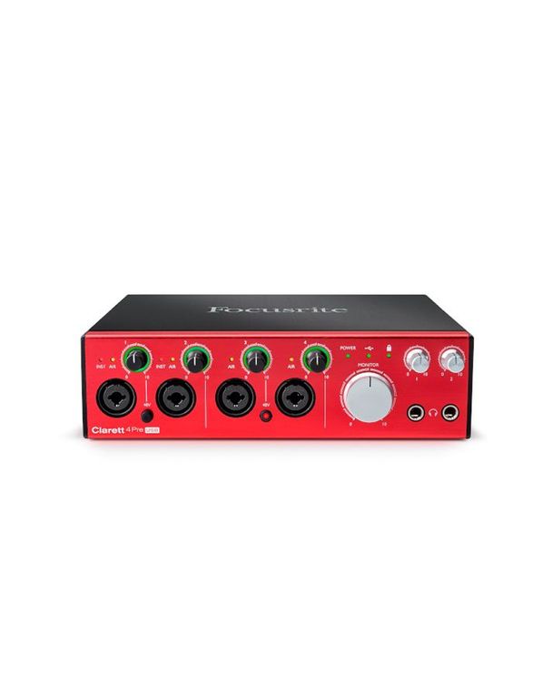 Interfaz de Audio Premium Clarett + 4PRE USB Plugins