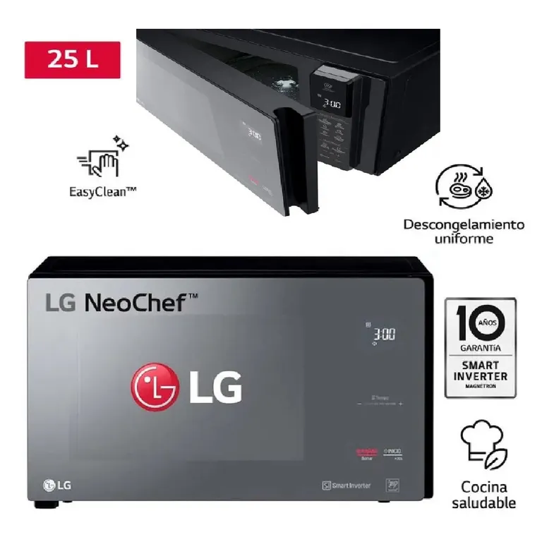 Horno Microondas Espejado Neochef 25 Litros MS2596DIR