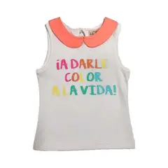 TIFANTI - Polo De AlgodÃ³n Manga Cero NiÃ±a